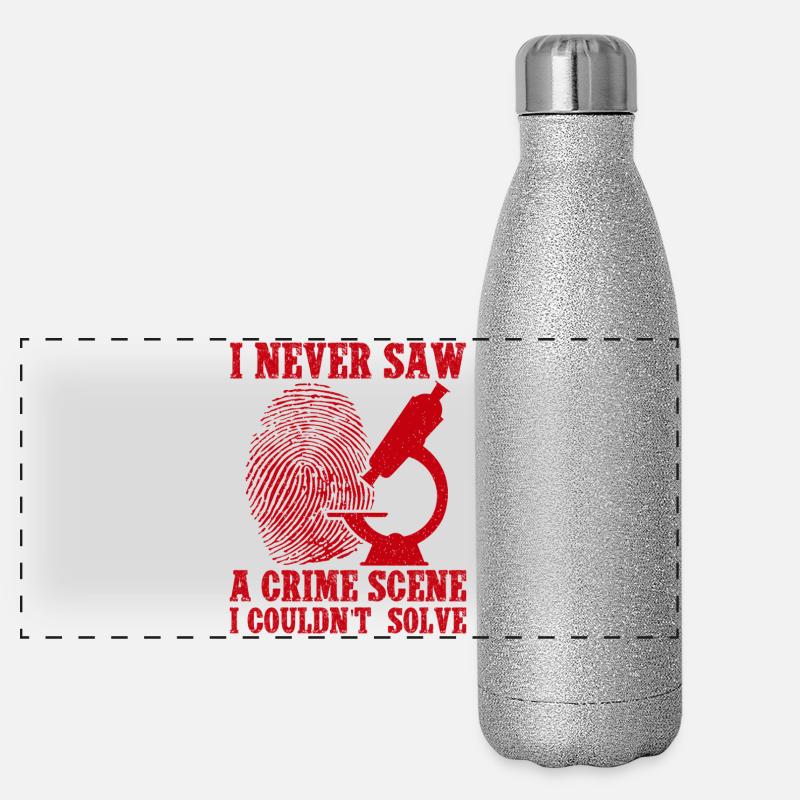 Forensic Science Major Never Saw A Crime Scene Panorama Glitzer Isolierflasche 500 ml