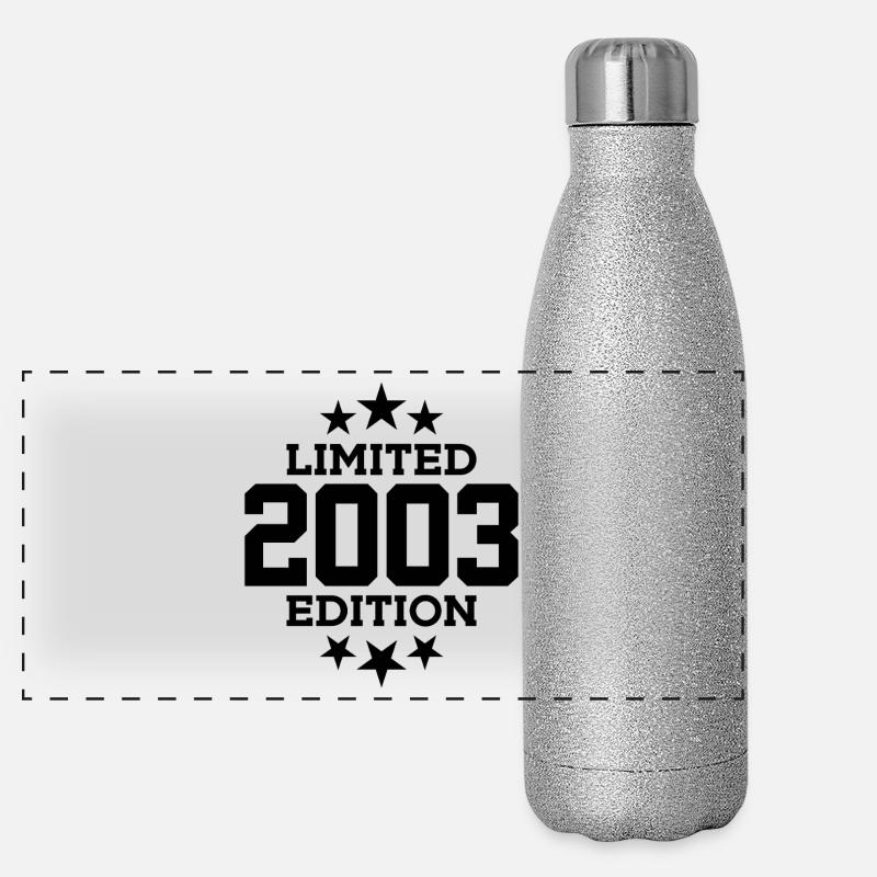 LIMITED EDITION 2003 23. GEBURTSTAG Panorama Glitzer Isolierflasche 500 ml
