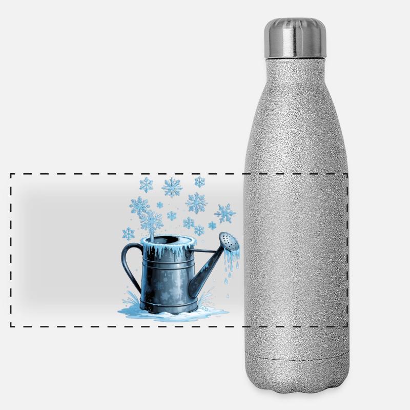 Arrosoir bleu glacier Gourde isotherme panoramique pailletée 500 ml