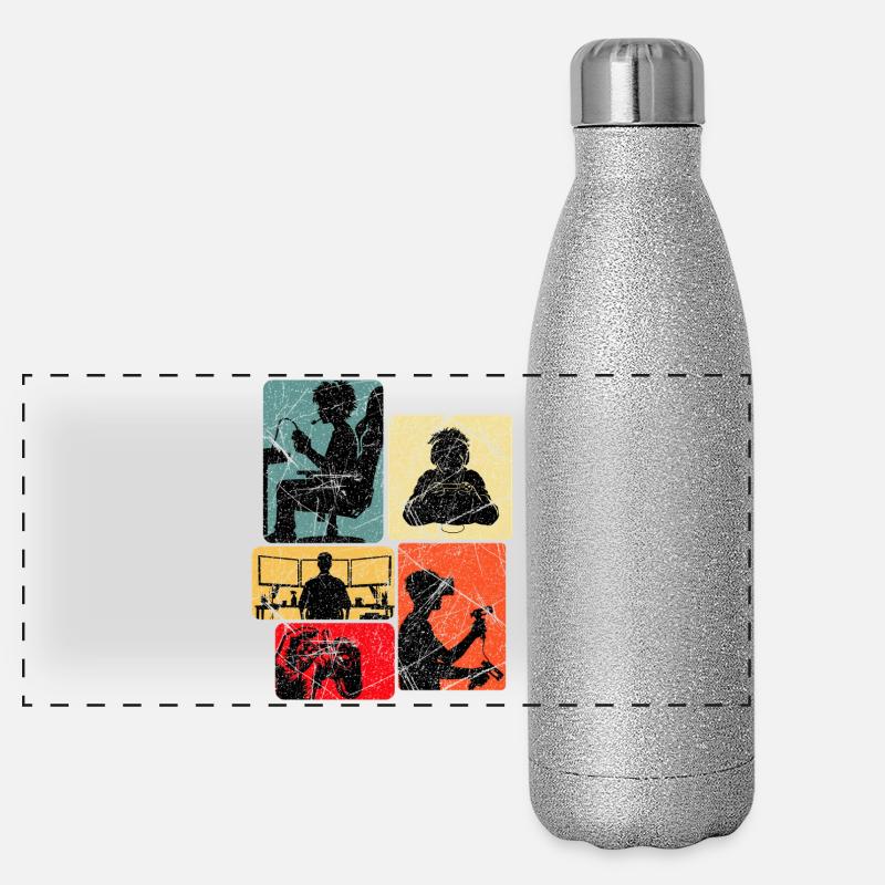 Jeux de joueurs Gourde isotherme panoramique pailletée 500 ml