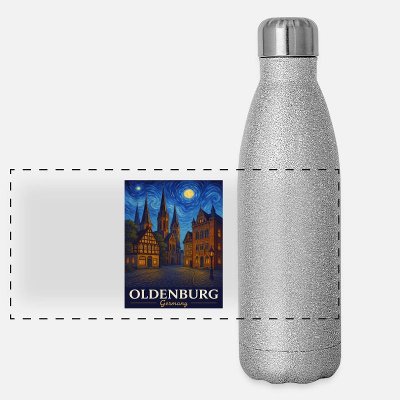 Oldenburg Panorama Glitzer Isolierflasche 500 ml