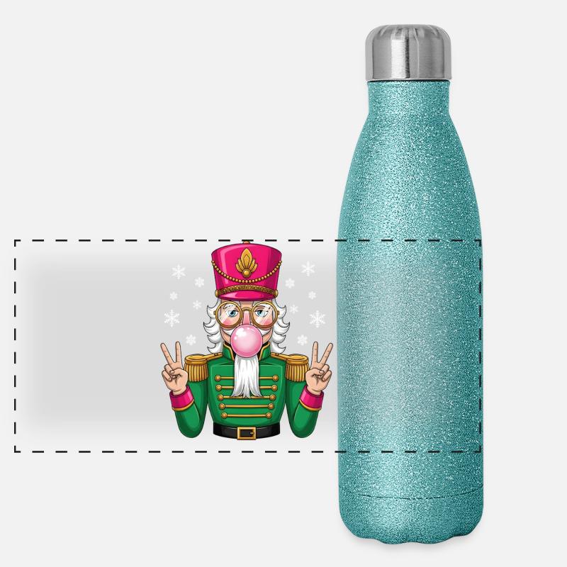 Casse-Noisette Bubble Gum Gourde isotherme panoramique pailletée 500 ml