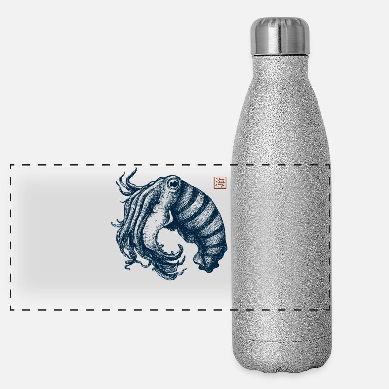 Cuttlefish Panoramic Glitter Thermal Bottle 500 ml