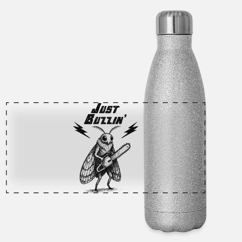 Just Buzzin Cicada Panoramic Glitter Thermal Bottle 500 ml