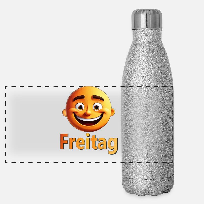 Friday Panoramic Glitter Thermal Bottle 500 ml