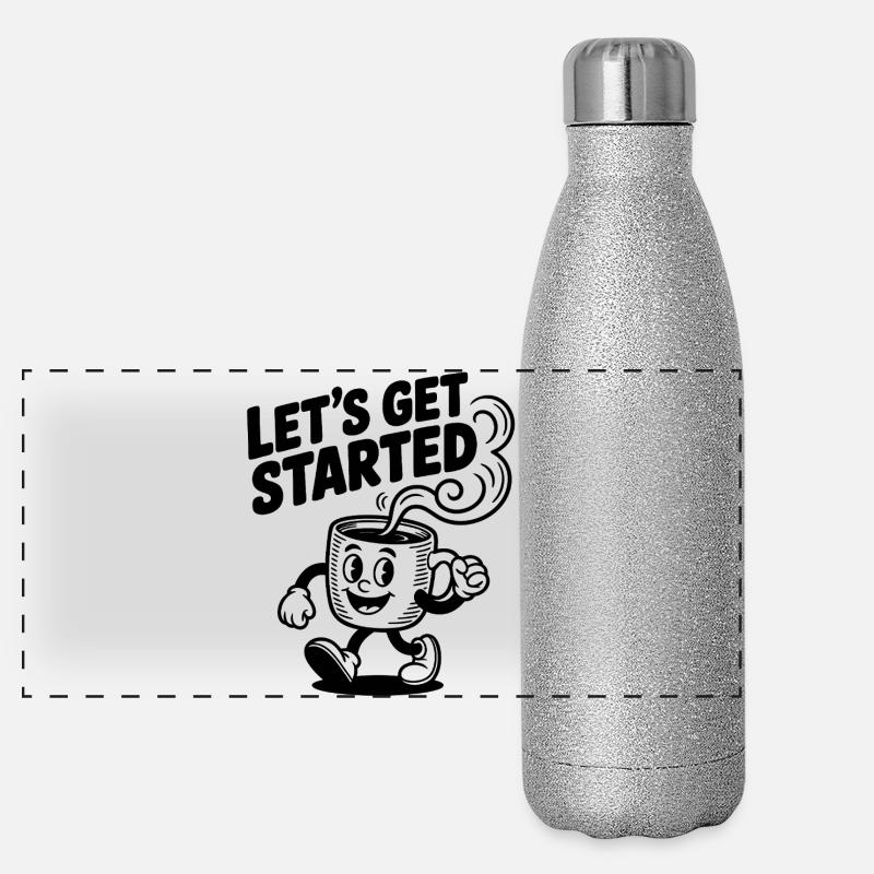 Let’s Get Started Kaffeetasse Panorama Glitzer Isolierflasche 500 ml