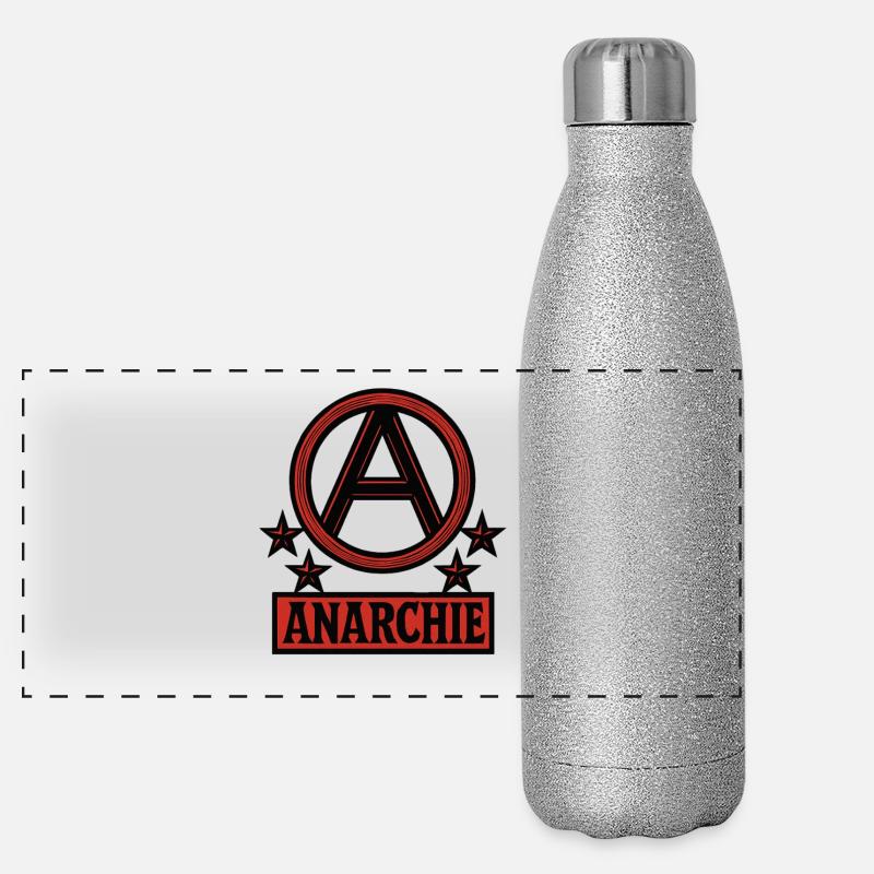 Anarchie - Punk - Révolution Gourde isotherme panoramique pailletée 500 ml