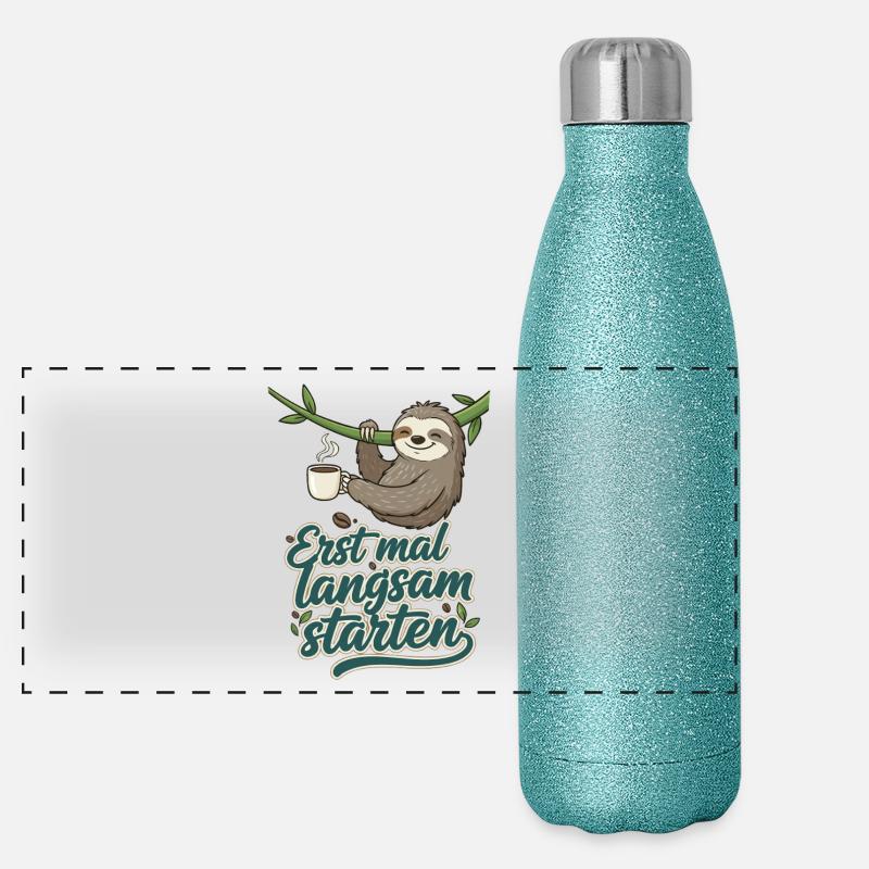 Langsom start dovendyrkaffe Termoflaske i rustfrit stål med glimmer