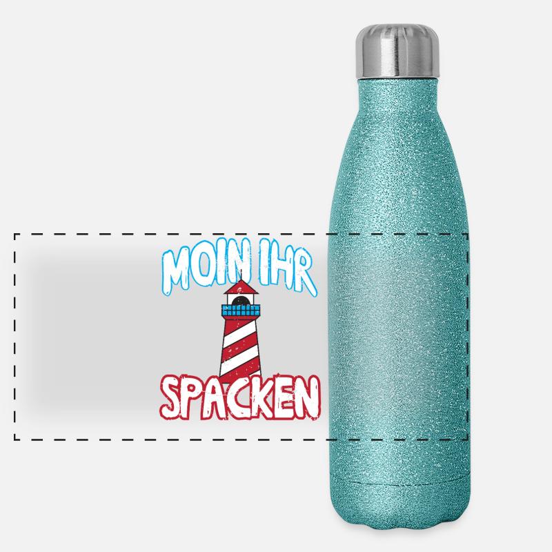 Moin her Spacken Panoramic Glitter Thermal Bottle 500 ml