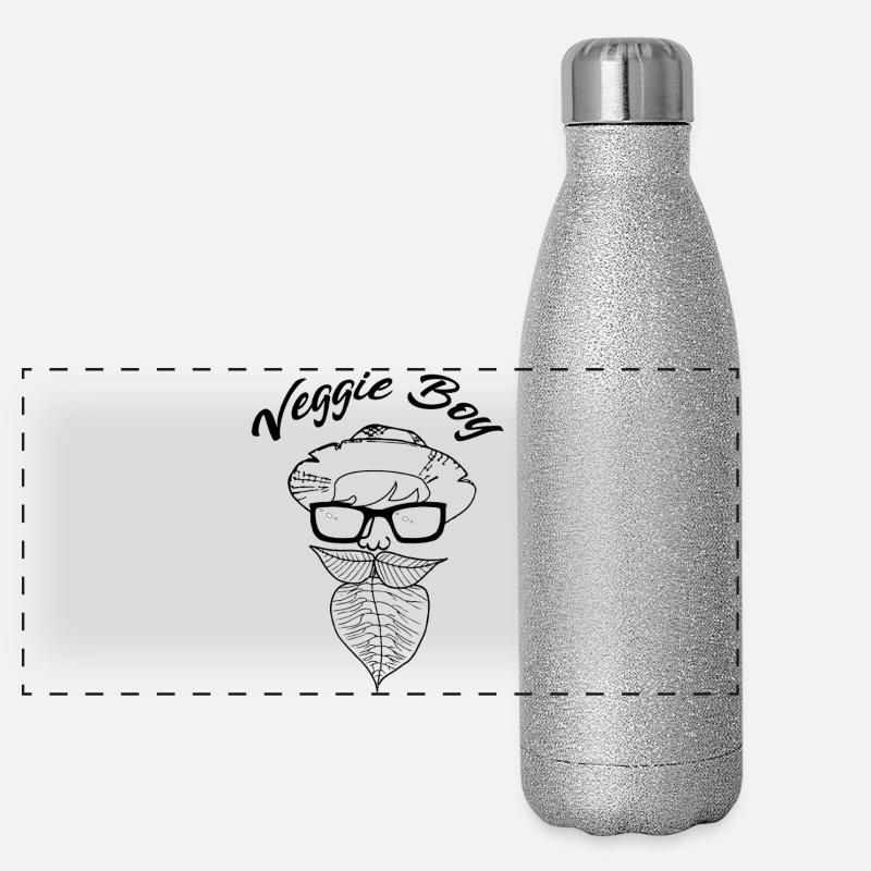 veggie Panorama Glitzer Isolierflasche 500 ml