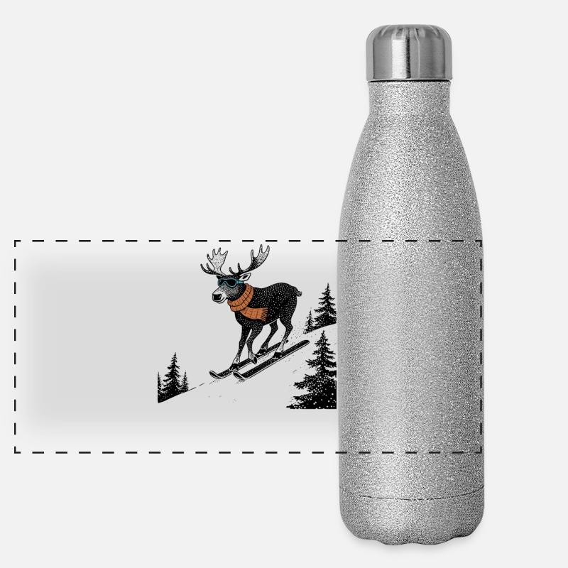 Pentes Moose Gourde isotherme panoramique pailletée 500 ml