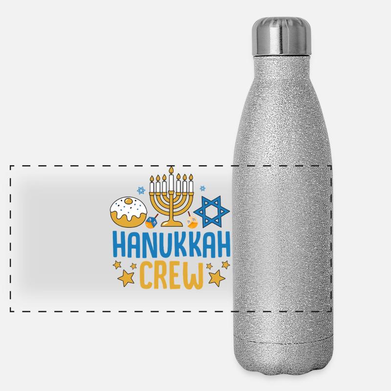 Hanoucca Gourde isotherme panoramique pailletée 500 ml