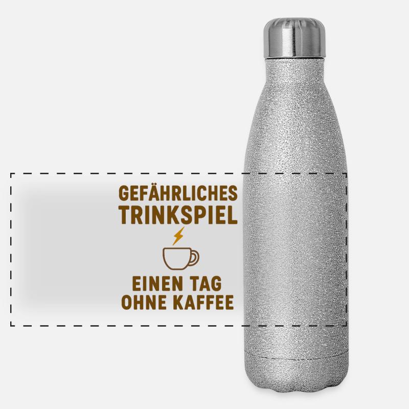 Jeu dangereux à boire sans café Gourde isotherme panoramique pailletée 500 ml