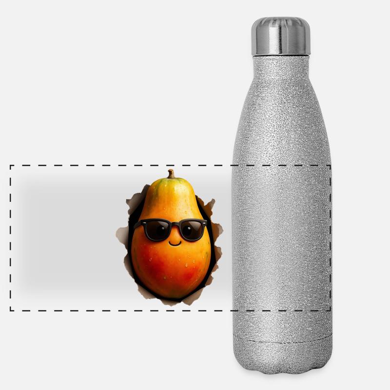 papaye Gourde isotherme panoramique pailletée 500 ml
