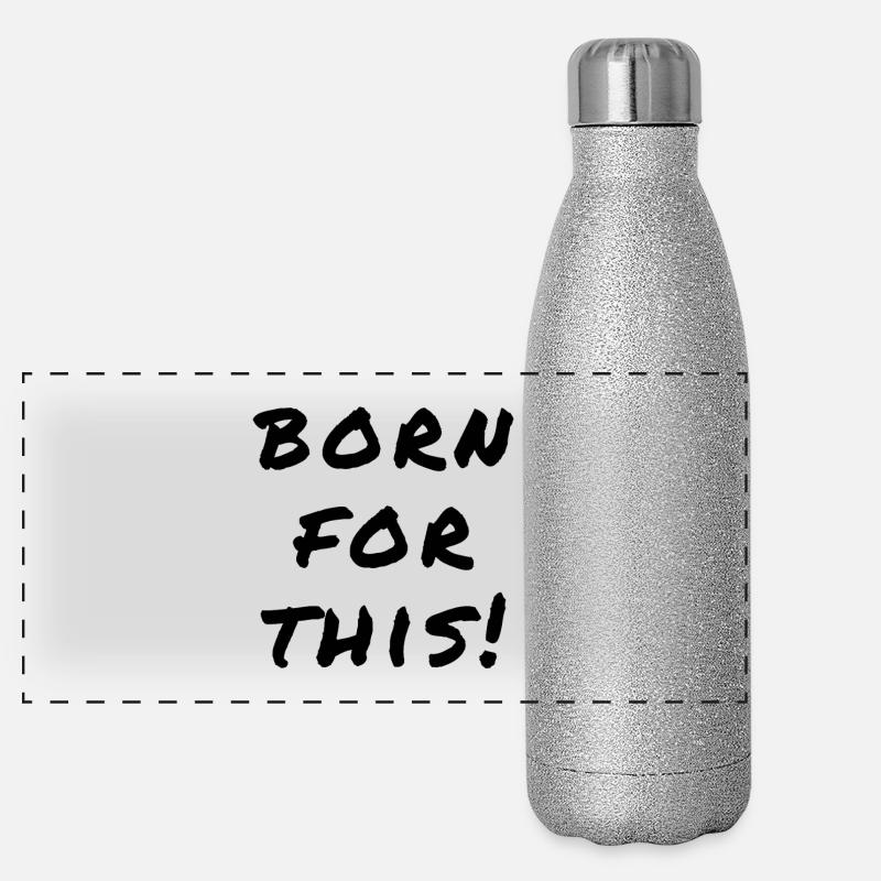 Born For This Statement Panoramic Glitter Thermal Bottle 500 ml