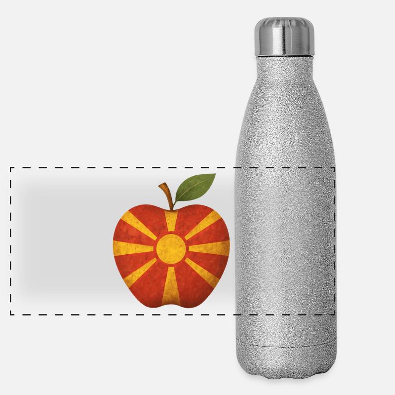 Macédoine du Nord Gourde isotherme panoramique pailletée 500 ml