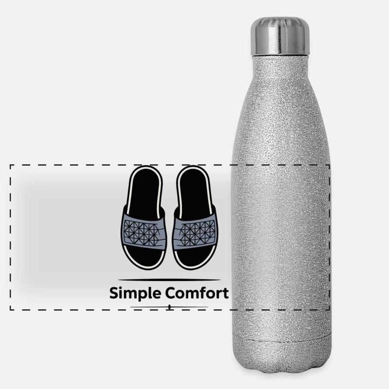Sandales à sangles géométriques Confort Simple Gourde isotherme panoramique pailletée 500 ml