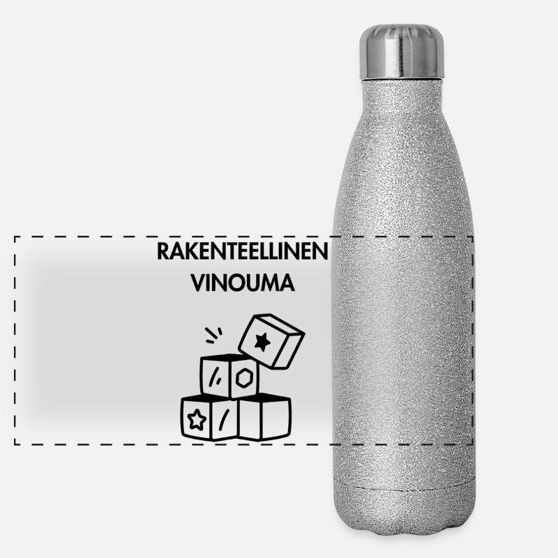 Strukturelle Verzerrung Panorama Glitzer Isolierflasche 500 ml