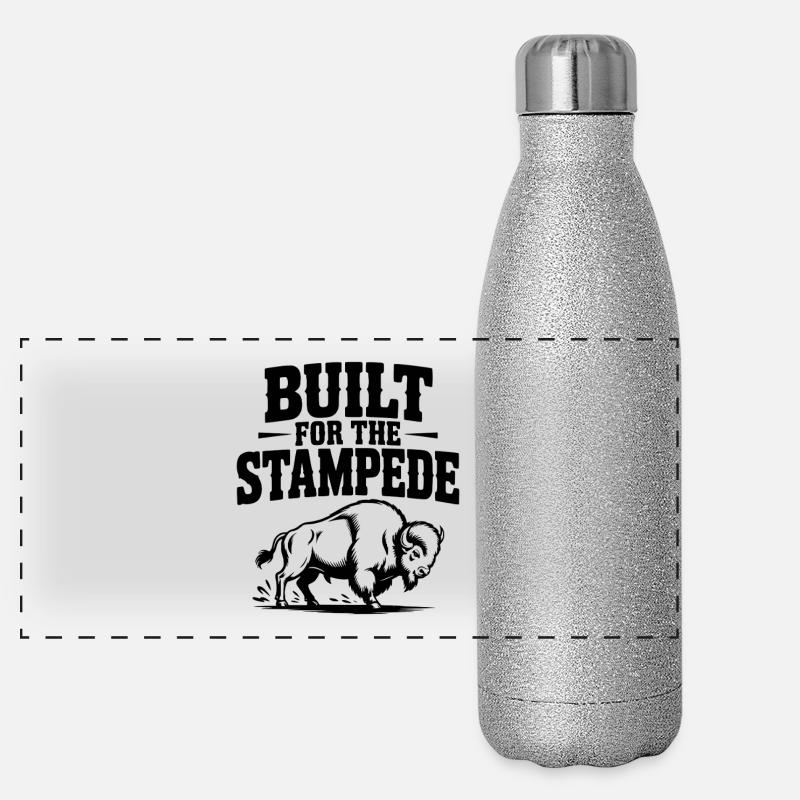 Construit pour le Stampede Gourde isotherme panoramique pailletée 500 ml