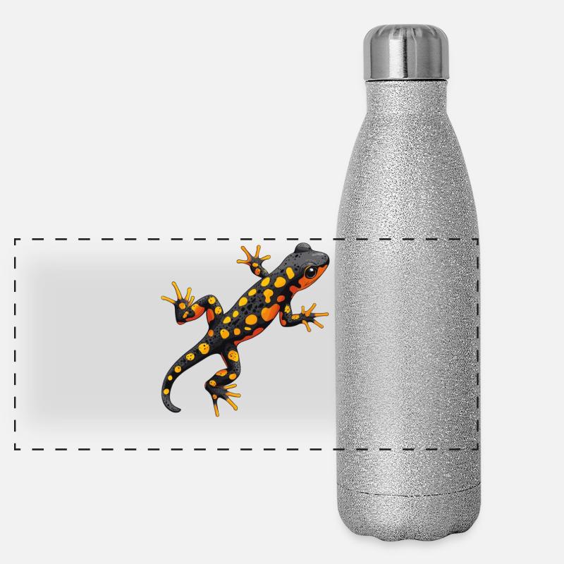 Fire Salamander Salamander Panoramic Glitter Thermal Bottle 500 ml