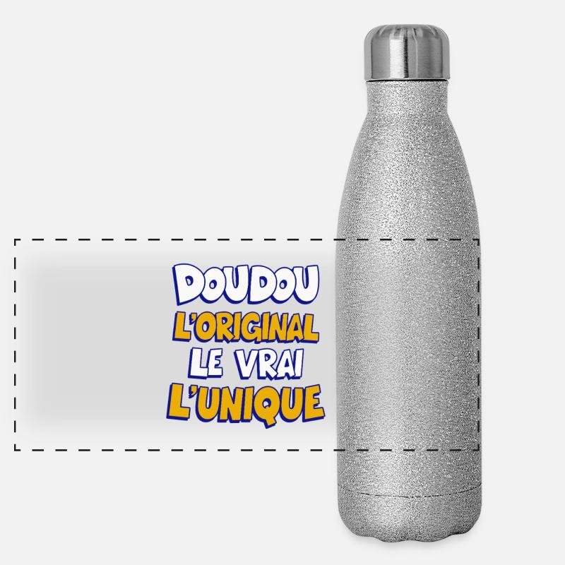 Doudou l’original le vrai l’unique Humour tendre Gourde isotherme panoramique pailletée 500 ml