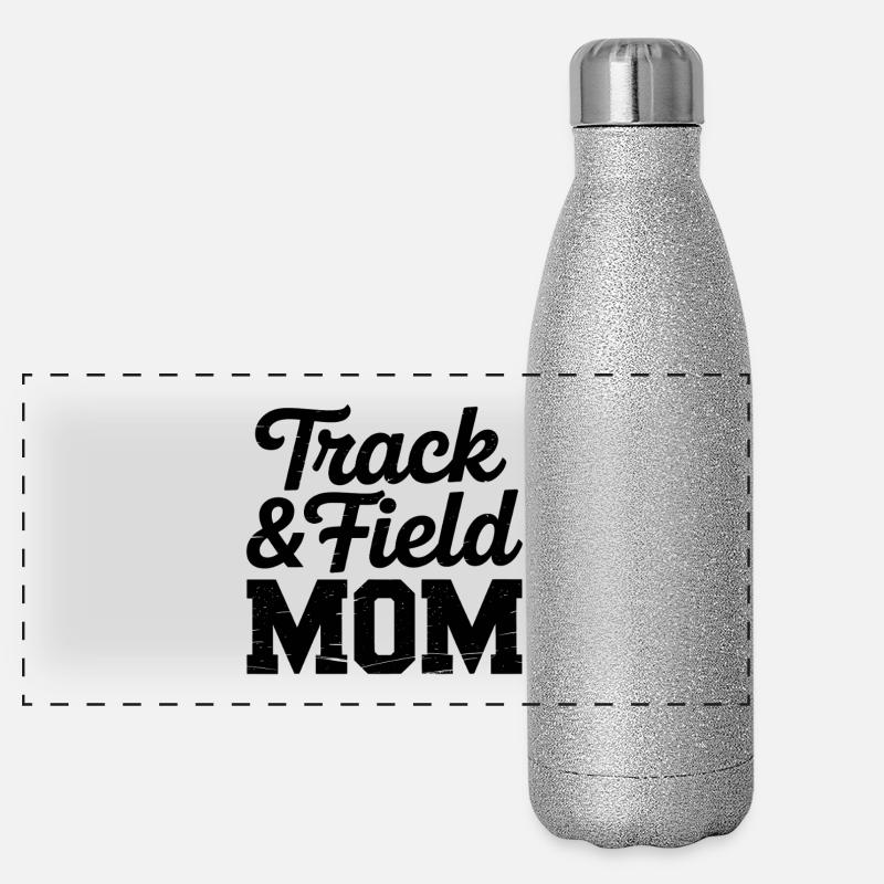 Leichtathletik Sprüche Leichtathletik Geschenk Panorama Glitzer Isolierflasche 500 ml