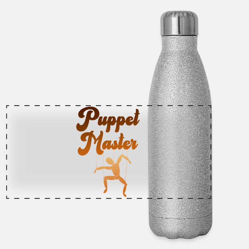Puppet Master Silhouette Panoramic Glitter Thermal Bottle 500 ml