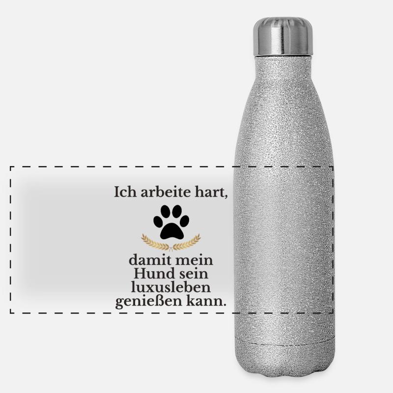 Vie de luxe pour le chien Gourde isotherme panoramique pailletée 500 ml