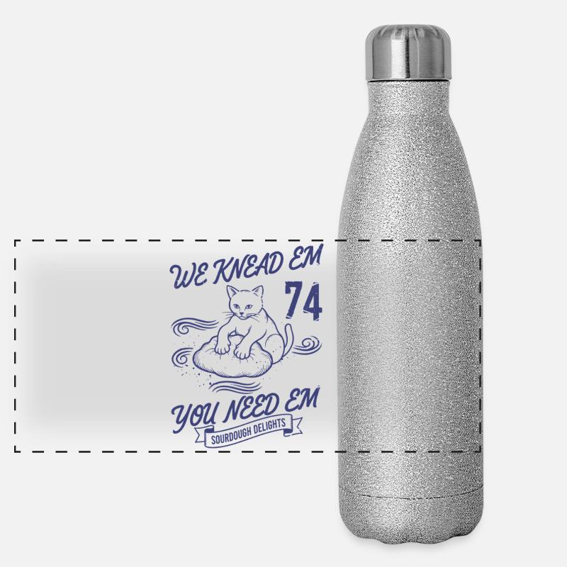 Sauerteigbrot Backen Wir kneten sie Du brauchst sie Panorama Glitzer Isolierflasche 500 ml