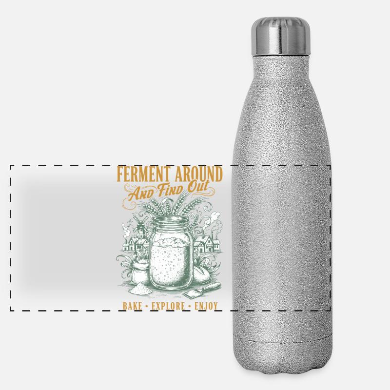 Fermentation au levain autour et découvrez la cuisson du pain Gourde isotherme panoramique pailletée 500 ml