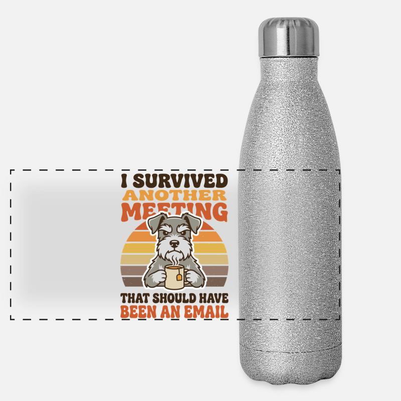 Hat ein weiteres Treffen überlebt. Eigentlich hätte es per E-Mail sein sollen. Panorama Glitzer Isolierflasche 500 ml
