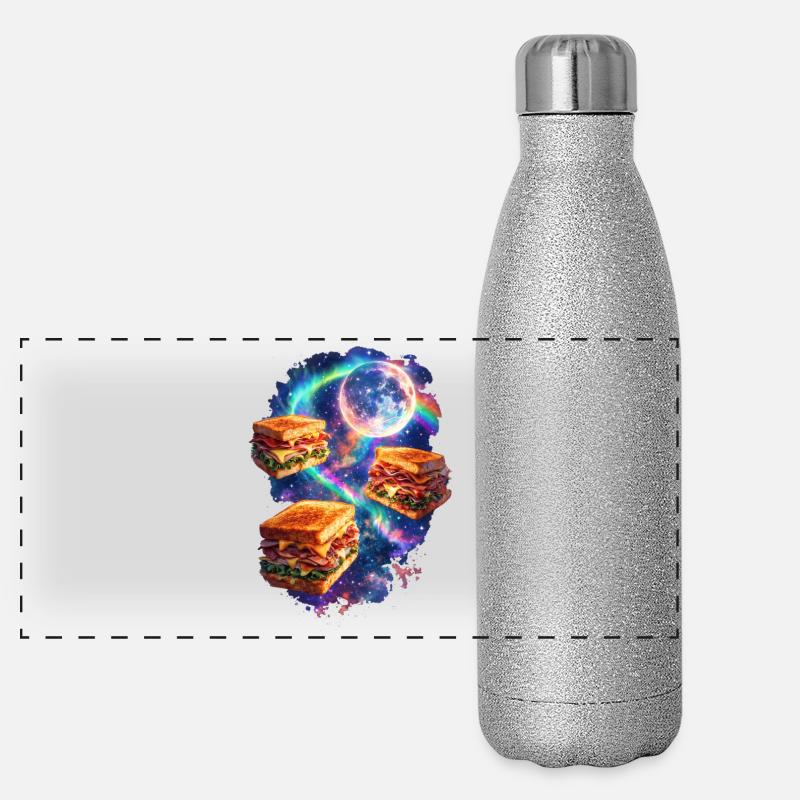 Étoiles Sandwich Galactiques Gourde isotherme panoramique pailletée 500 ml