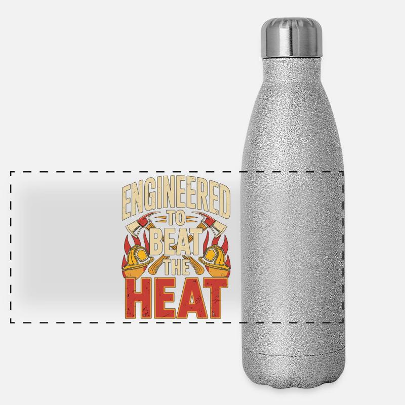 Fire Engineer Engineered To Beat Fire Department Panoramic Glitter Thermal Bottle 500 ml