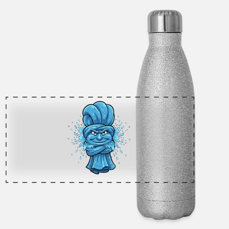 Blue Ninja Towel Panoramic Glitter Thermal Bottle 500 ml