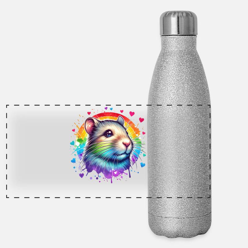 Cadeau octodonnante Gourde isotherme panoramique pailletée 500 ml