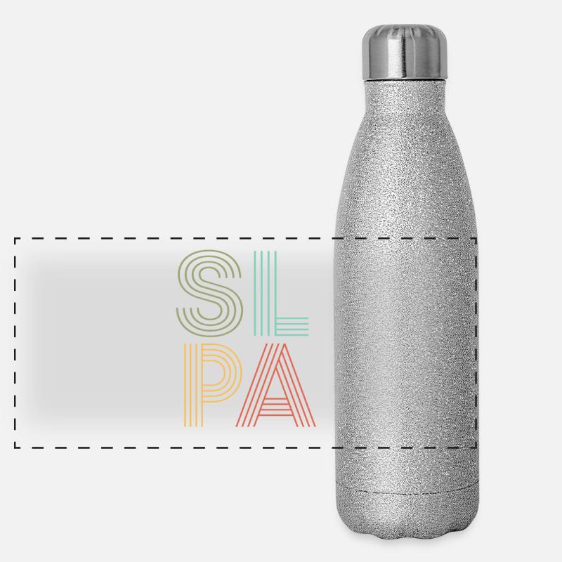 Speech Therapist Speech Therapy Speech Therapist Panoramic Glitter Thermal Bottle 500 ml