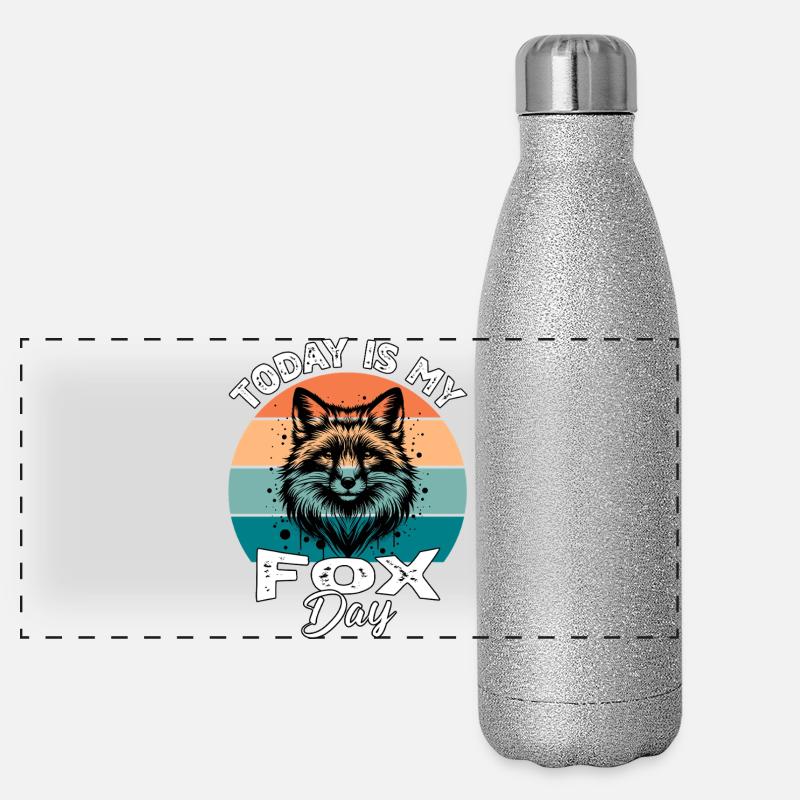 Renard Rouge Renard Renard Gourde isotherme panoramique pailletée 500 ml