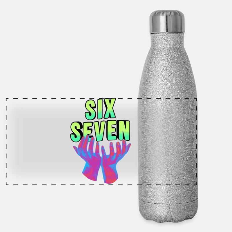 Six seven Meme 67 Panoramic Glitter Thermal Bottle 500 ml