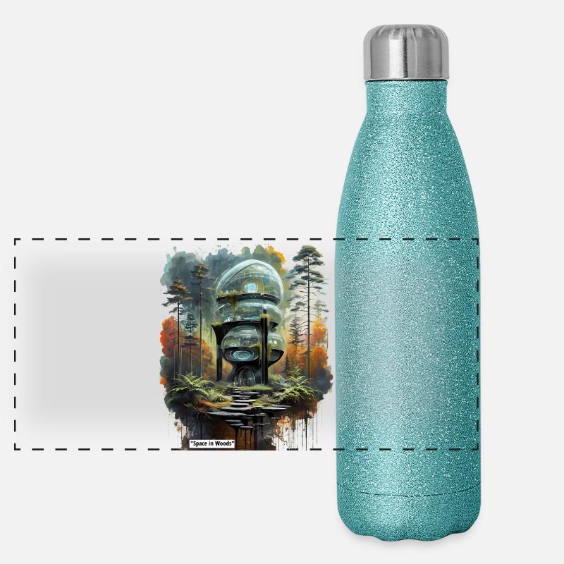 Espace dans Woods Dome Gourde isotherme panoramique pailletée 500 ml
