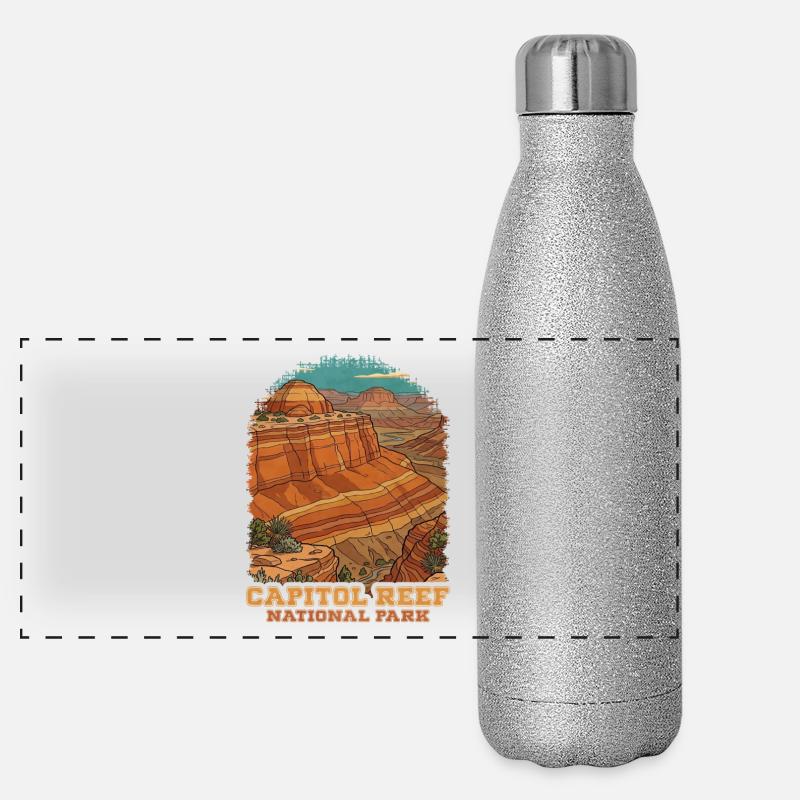 Parc national de Capitol Reef Gourde isotherme panoramique pailletée 500 ml