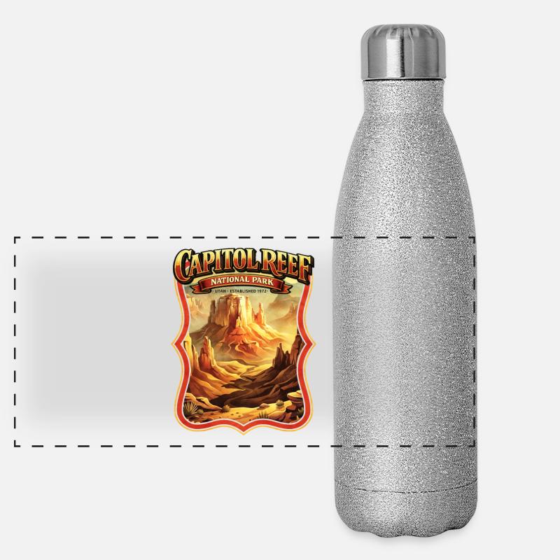 Capitol Reef National Park Panorama Glitzer Isolierflasche 500 ml