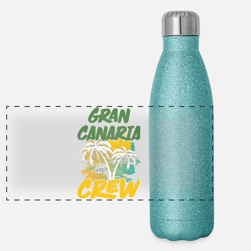 Équipage de Gran Canaria Gourde isotherme panoramique pailletée 500 ml