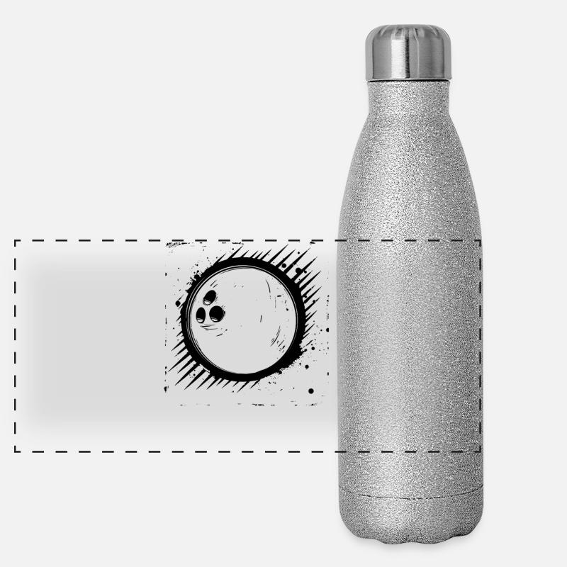 Bowling Ball Graphic Panoramic Glitter Thermal Bottle 500 ml