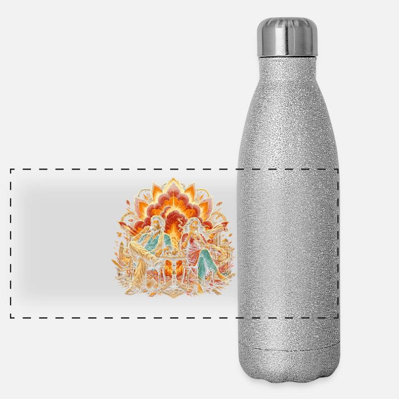 Bollywood Panorama Glitzer Isolierflasche 500 ml