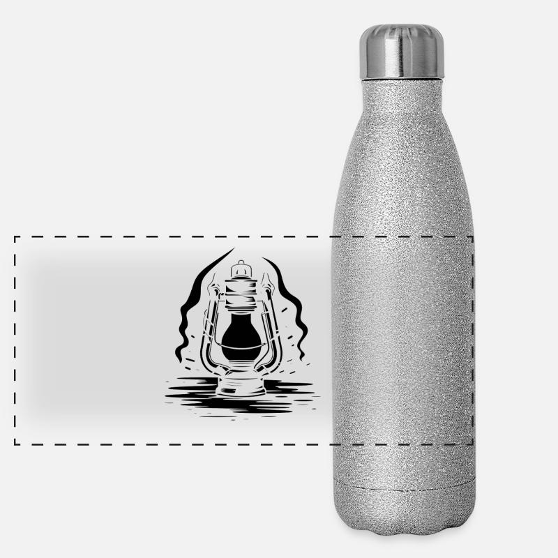 Lantern Drawing Panoramic Glitter Thermal Bottle 500 ml