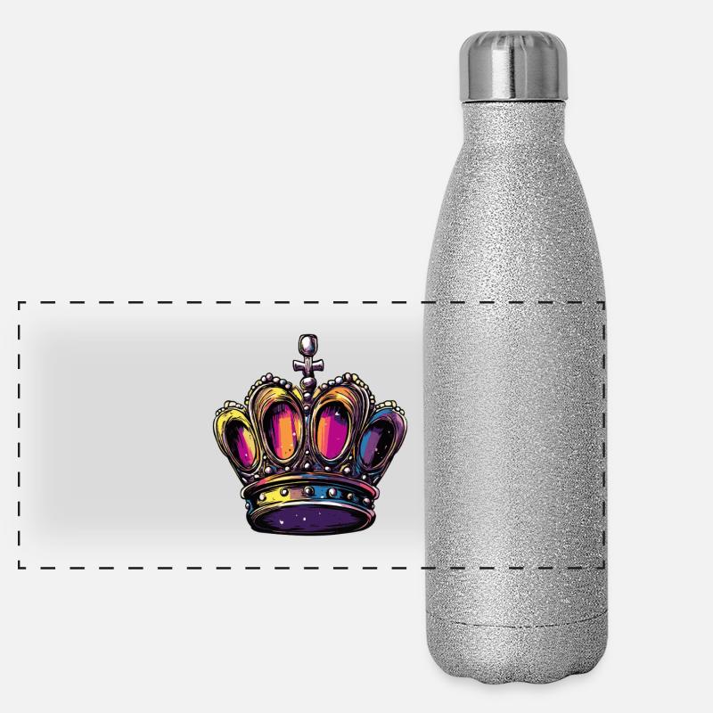 Couronne Gourde isotherme panoramique pailletée 500 ml