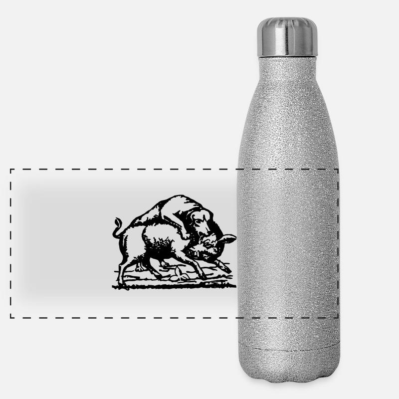 Schafkopf_High Panorama Glitzer Isolierflasche 500 ml