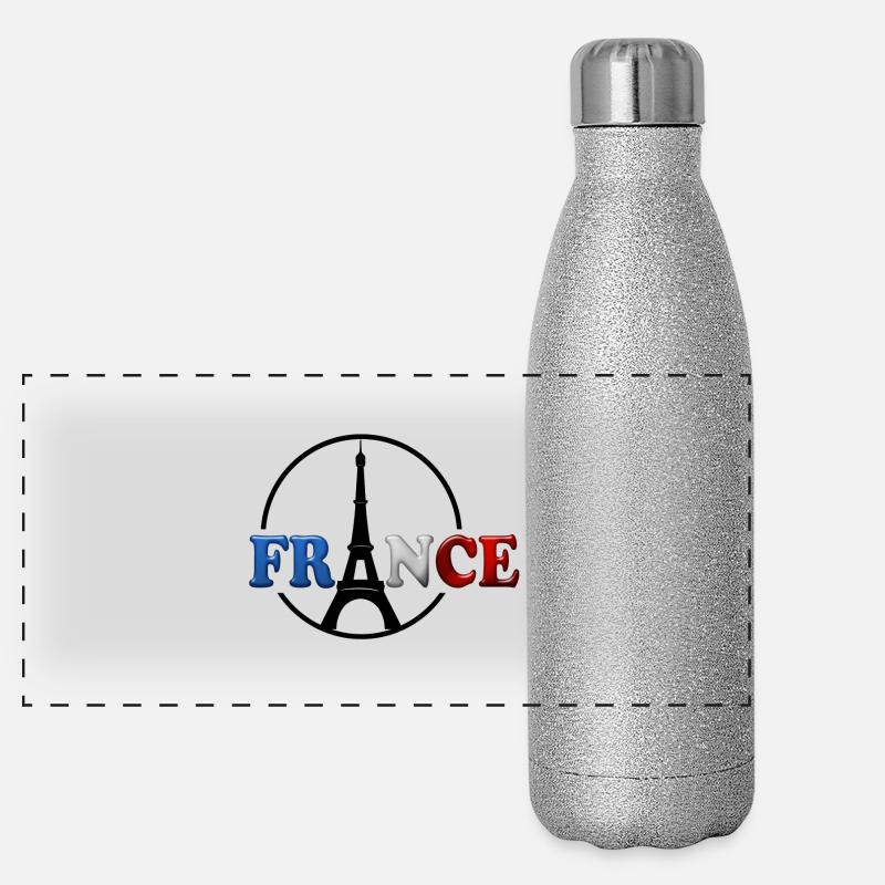 tour eiffel 3 Gourde isotherme panoramique pailletée 500 ml