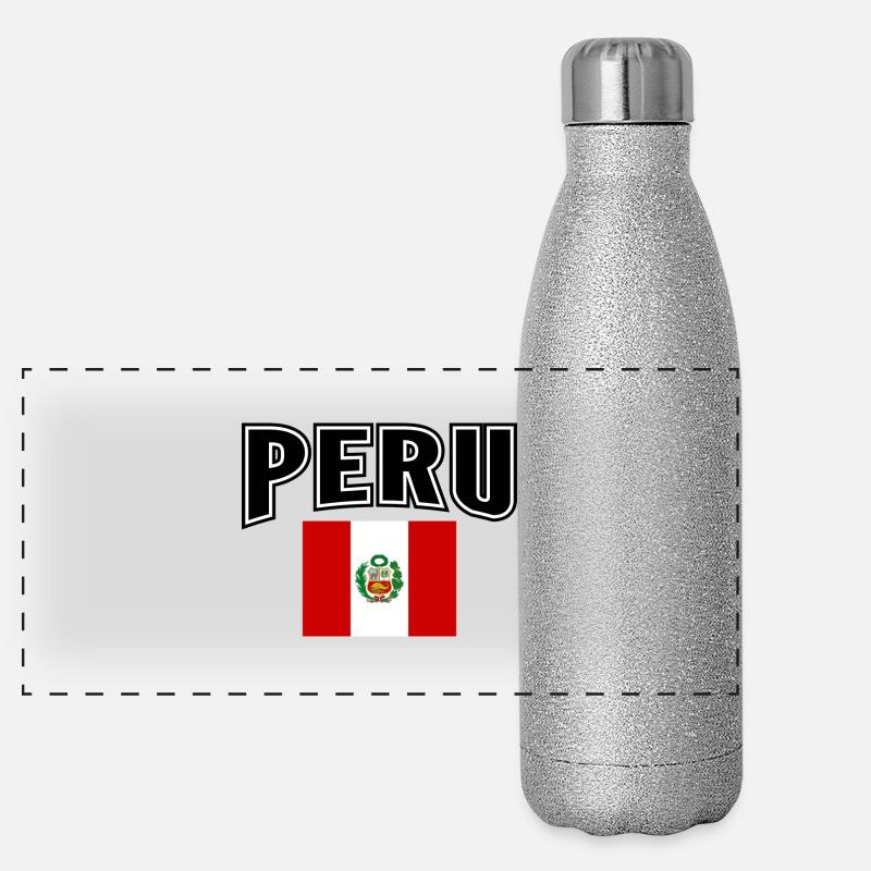 Peru Panorama Glitzer Isolierflasche 500 ml