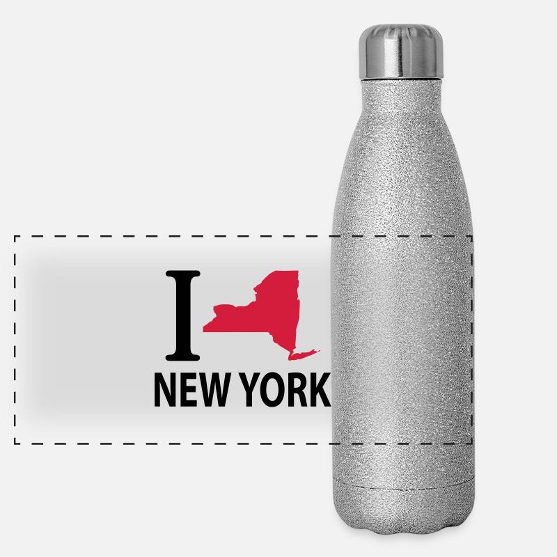 I love New York Gourde isotherme panoramique pailletée 500 ml